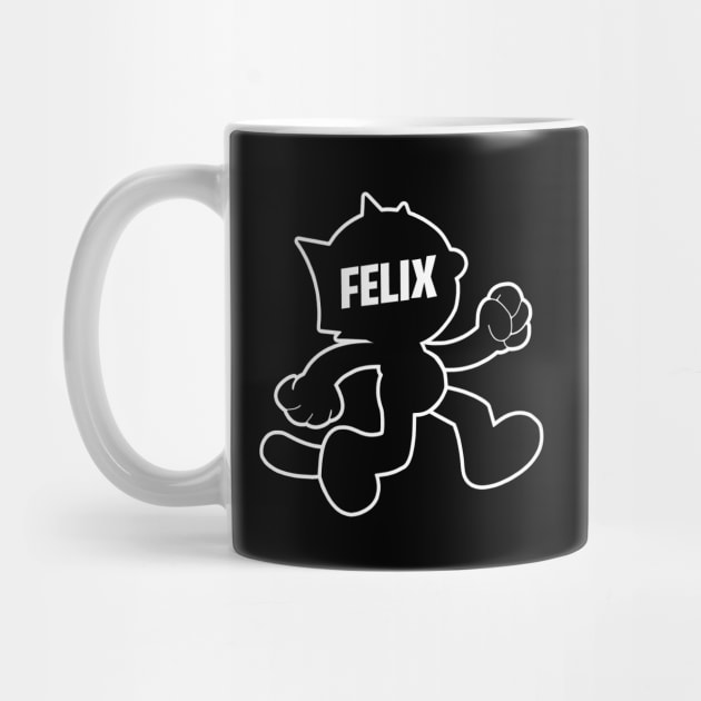 FELIX THE CAT - Line Silhouette by ROBZILLA